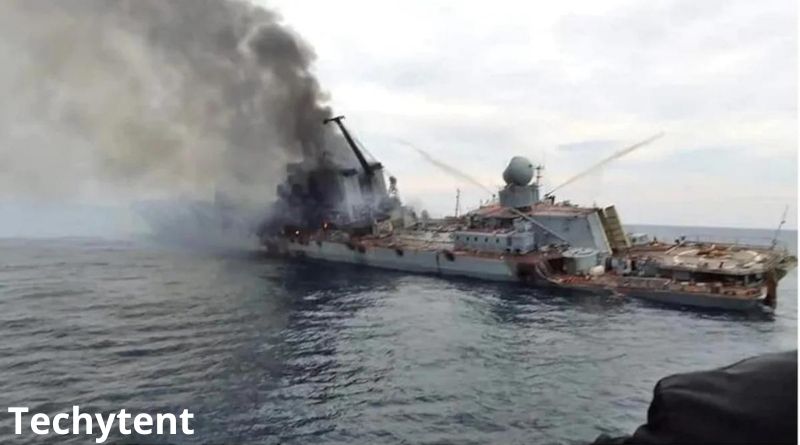 The Ukrainian side reported a fire on a Russian ship near Zmeiny